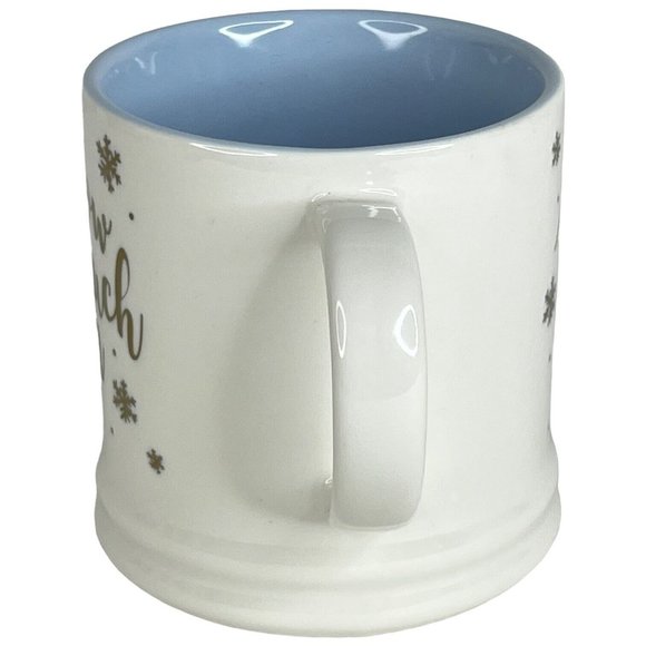 Threshold Snow Much Fun Mug Winter White Pale Blue Cup Target Home Ceramic - Picture 5 of 8